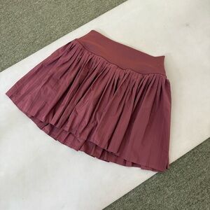 ALO Yoga Maroon Skater Skirt